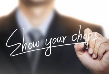 elle yazılmış, pirzola göster