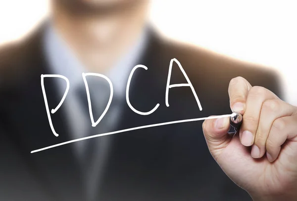 Process PDCA written by hand — Stock Photo, Image