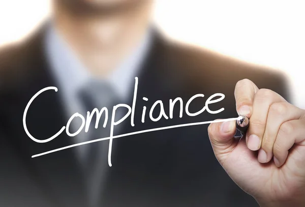 Compliance written by hand — Stock Photo, Image