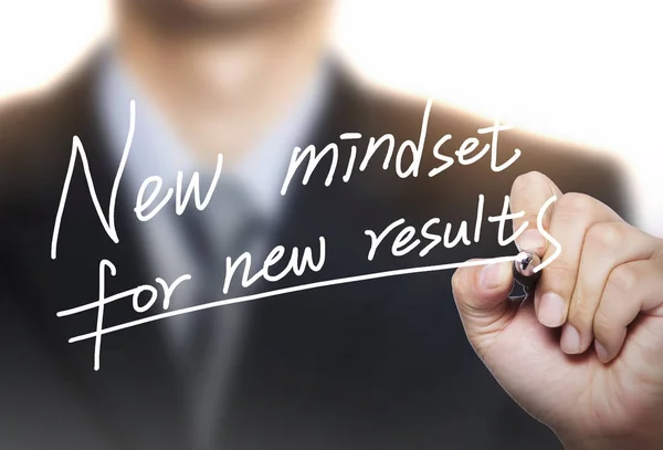 New mindset written by hand — Stock Photo, Image