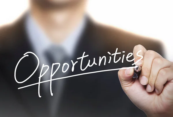 Opportunities written by hand — Stock Photo, Image