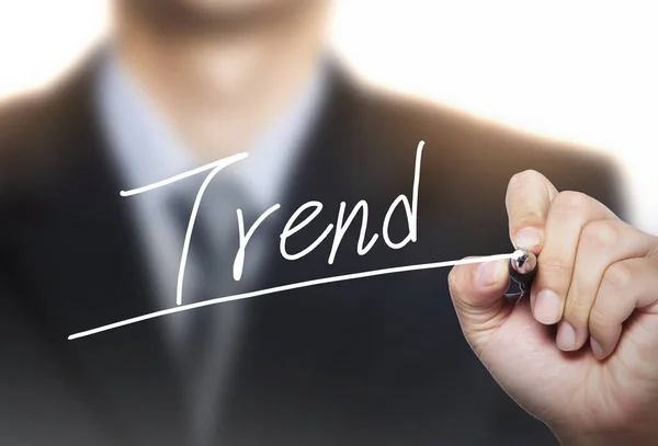 Trend written by hand — Stock Photo, Image