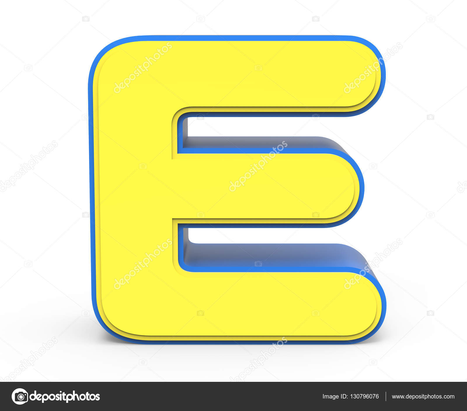 Letter E print