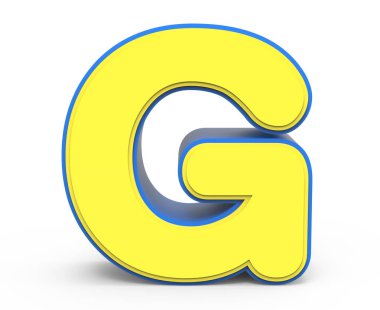 sevimli sarı harf G