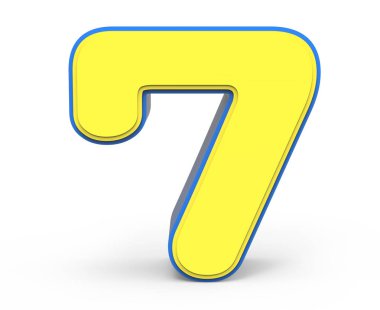 sevimli sarı sayı 7