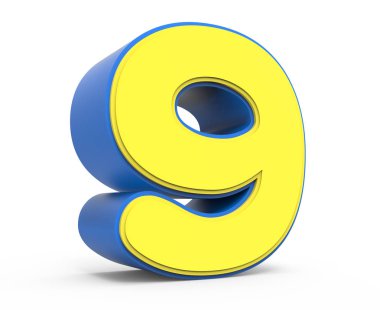 sevimli sarı sayı 9