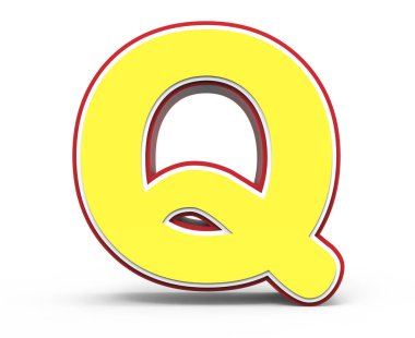 Sarı harf Q