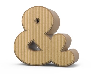 ve işareti işareti oluklu