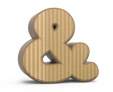 ve işareti işareti oluklu