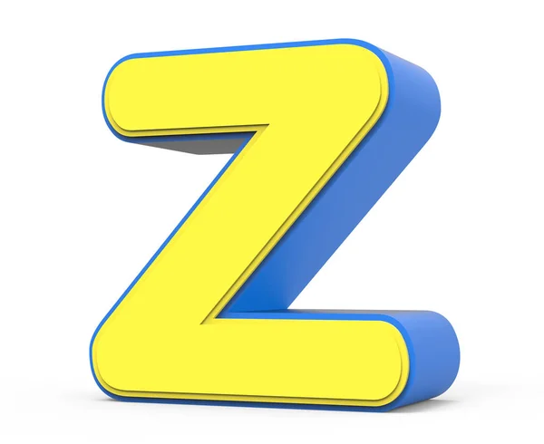 Cute yellow letter Z — Stock Photo, Image