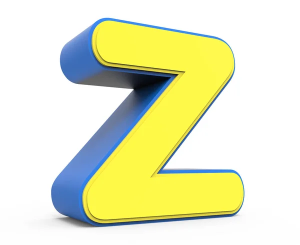 Χαριτωμένο κίτρινο γράμμα Z — Φωτογραφία Αρχείου