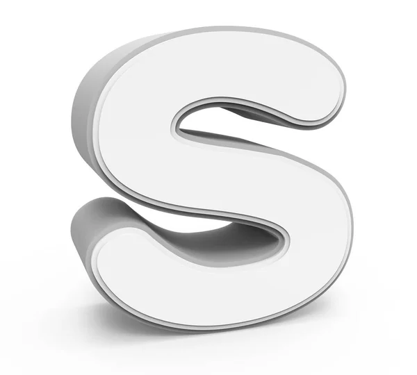 Gray letter S — Stock Photo, Image
