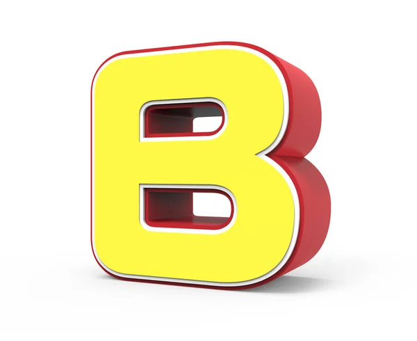 Yellow letter B — Stock Photo, Image