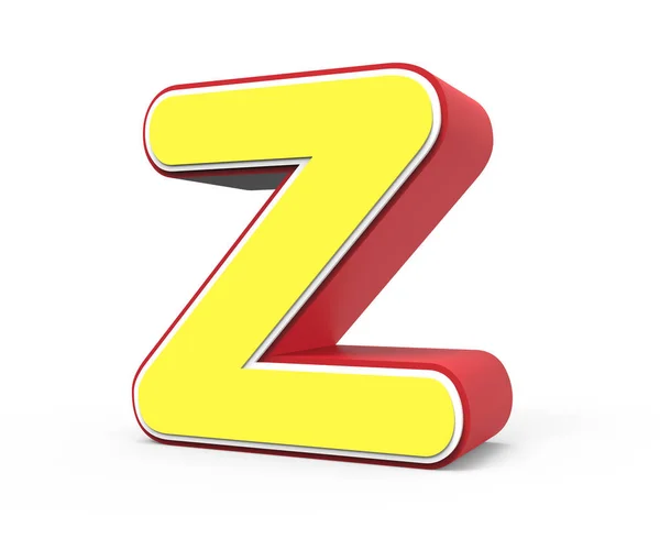 Gele letter Z — Stockfoto