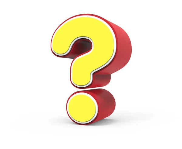 Yellow question mark — Stock Photo, Image