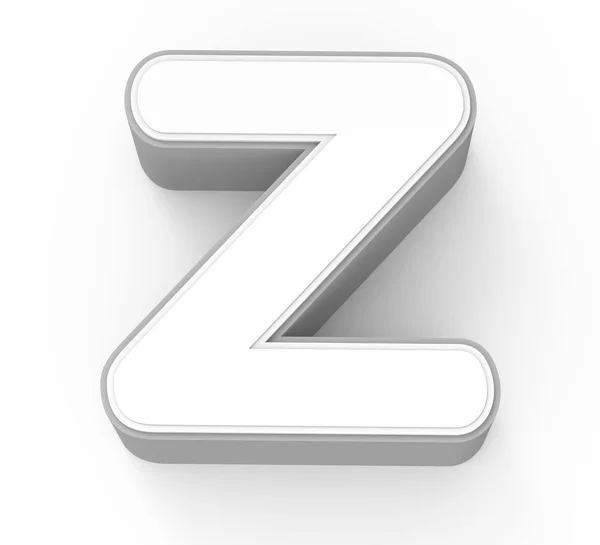 Witte letter Z — Stockfoto