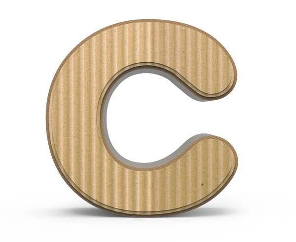 Letra C ondulada — Fotografia de Stock