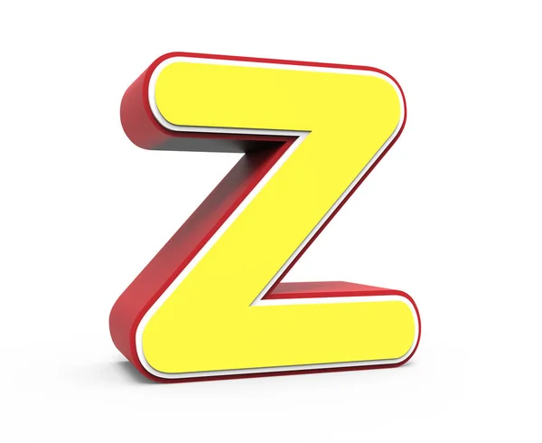 Gele letter Z — Stockfoto