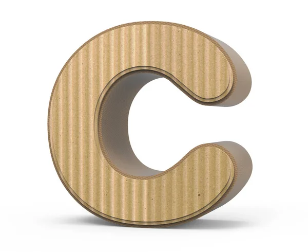 Gegolfd letter C — Stockfoto