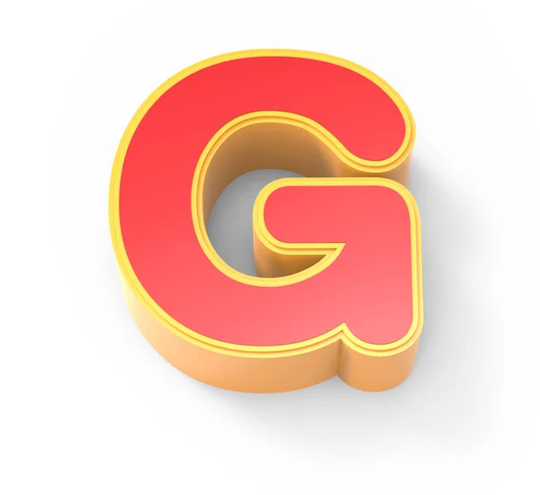 Rode letter g — Stockfoto