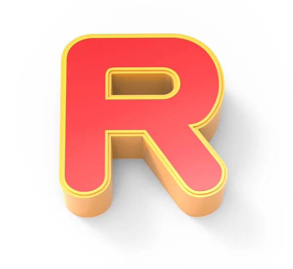 Red letter R — Stock Photo, Image