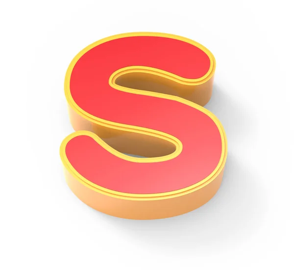 Red letter S — Stock Photo, Image