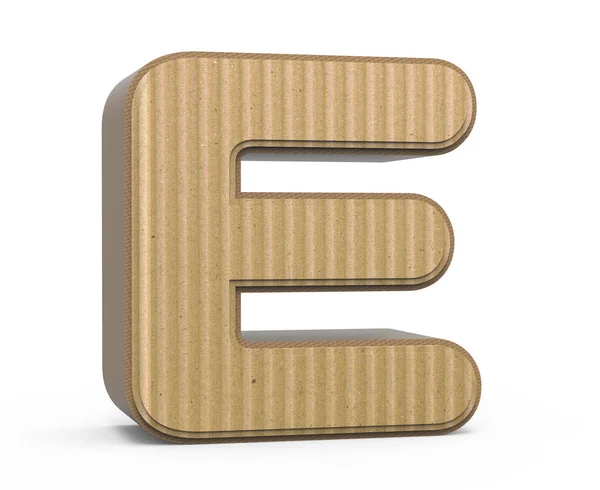 Falistej literę E — Zdjęcie stockowe