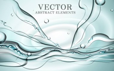 Abstract dynamic water clipart