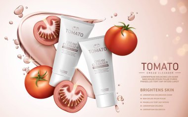 tomato cream cleanser clipart