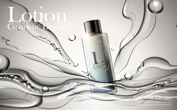 Kosmetiska lotion annonser — Stock vektor