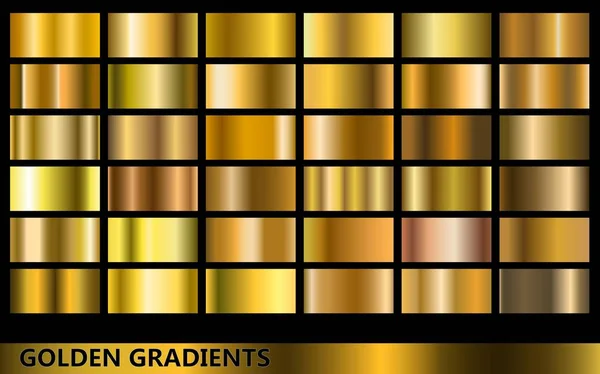 골든 그라디언트 컬렉션 — 스톡 벡터