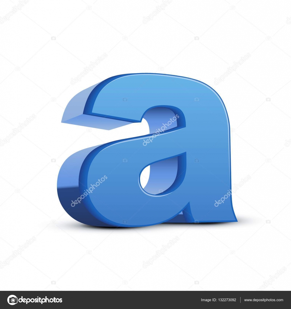 Lowercase blue letter A Stock Vector by ©kchungtw 132273092