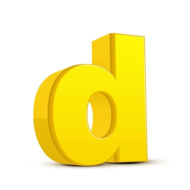 küçük sarı harf D