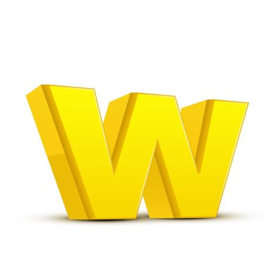 küçük sarı harf W
