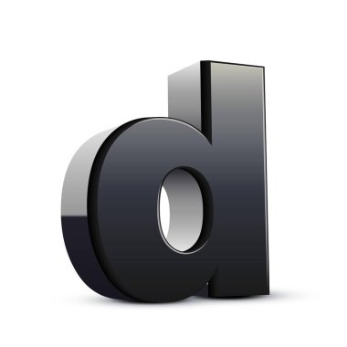 küçük siyah harf D