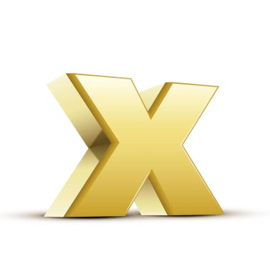 küçük bronz harf X