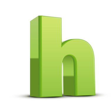 küçük yeşil çimen harf H