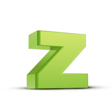 küçük yeşil çimen harf Z