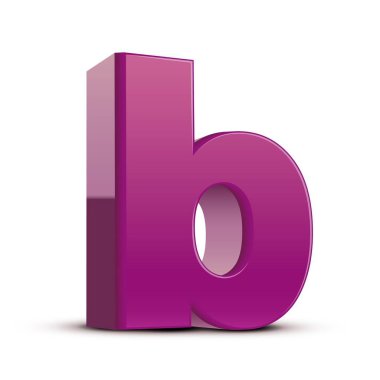 küçük mor harf B