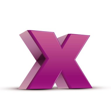 küçük mor harf X