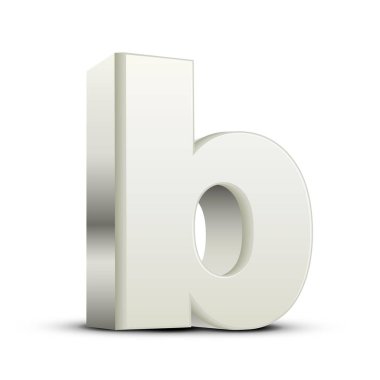 küçük beyaz harf B