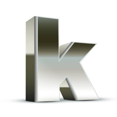 küçük harf çelik harf K