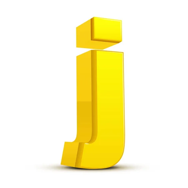 Lettre jaune minuscule J — Image vectorielle