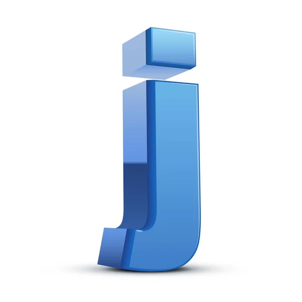Letra azul minúscula J — Vector de stock