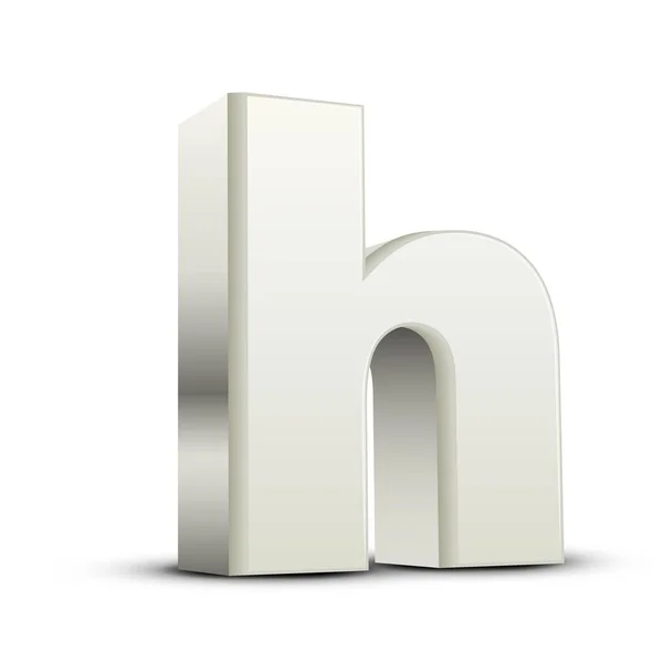 Нижняя белая буква H — стоковый вектор