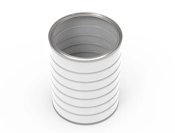空白の金属缶 — ストック写真