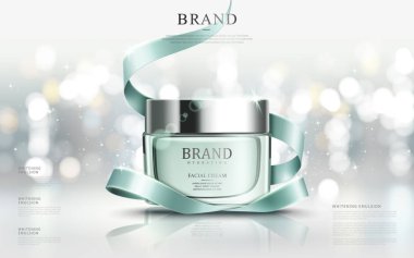 Graceful cosmetic ads clipart