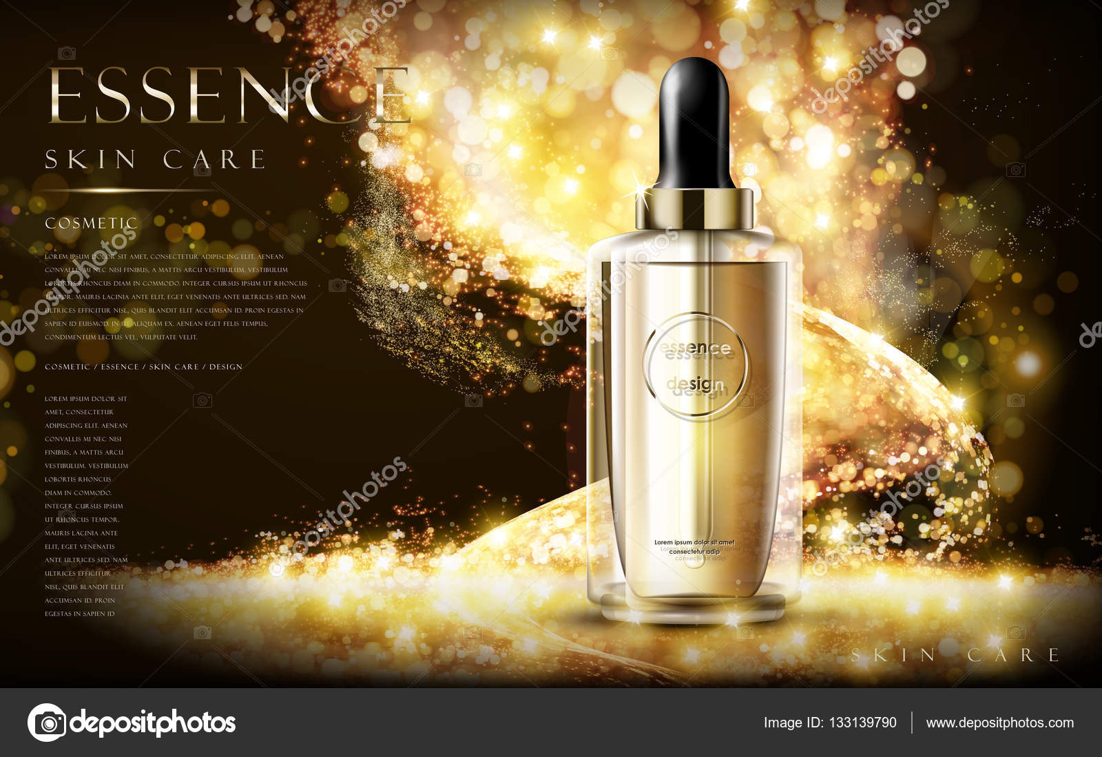 essence skin care ad \u2014 Stock Vector \u00a9 kchungtw #133139790