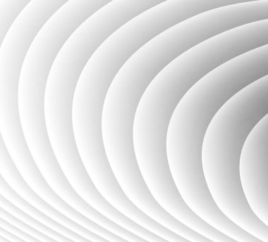 3D render dalgalı kağıt sayfalarının