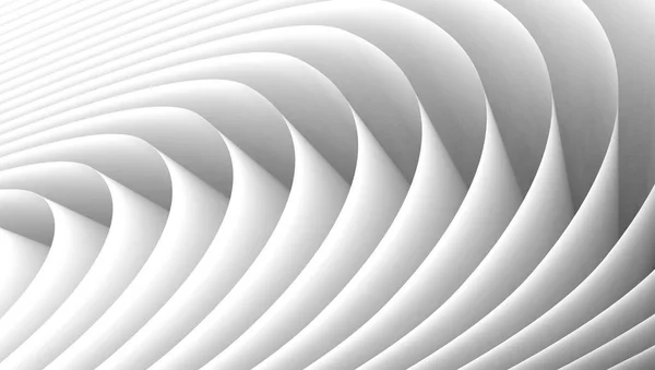 Fogli di carta ondulati rendering 3D — Foto Stock